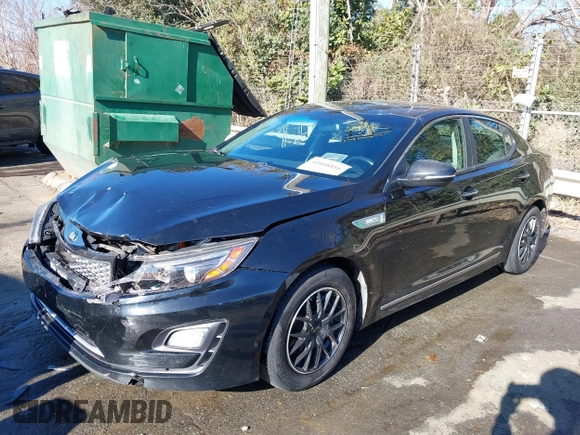 2015 Kia Optima Hybrid with VIN KNAGM4AD3F5088949, listed as a IAAI auction lot 41008816 with 138,921 mi miles. Bid and sale history available at carsss.com. Image 17.