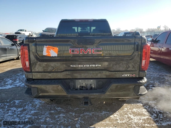 2022 GMC Sierra 2500HD AT4 with VIN 1GT49PEYXNF269917, listed as a Copart auction lot 41846345 with 42,515 mi miles and Salvage Title. Bid and sale history available at carsss.com. Image 6.
