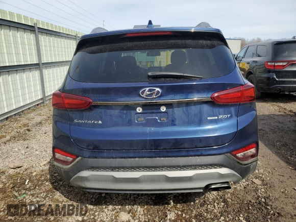 2020 Hyundai Santa Fe Limited with VIN 5NMS5CAA1LH144132, listed as a Copart auction lot 49504785 with 91,704 mi miles and Salvage Title. Bid and sale history available at carsss.com. Image 6.