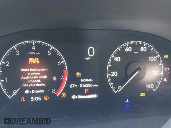 2024 Honda CR-V LX with VIN 2HKRS4H22RH427131, listed as a IAAI auction lot 41365338 with 16,280 mi miles and . Bid and sale history available at DreamBid. Image 7.