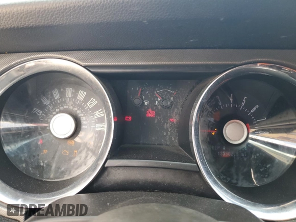 2012 Ford Mustang V6 with VIN 1ZVBP8EM5C5252216, listed as a Copart auction lot 55965755 with 135,502 mi miles and Salvage title. Bid and sale history available at DreamBid. Image 9.