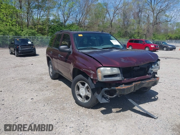 2007 Chevrolet TrailBlazer LS with VIN 1GNDS13S172275140, listed as a IAAI auction lot 42129093 with 212,903 mi miles and . Bid and sale history available at DreamBid. Image 1.