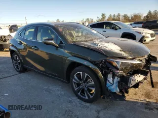 2025 Lexus UX with VIN JTHUCJDH8S2000784, listed as a Copart auction lot 86958384 with 0 mi miles and Salvage Title. Bid and sale history available at carsss.com. Image 4.