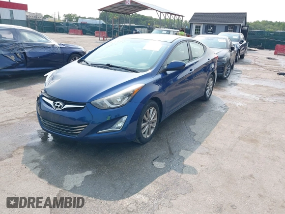 2015 Hyundai Elantra SE z VIN 5NPDH4AE9FH583692, wystawiony jako IAAI lot #42364514 z przebiegiem 156 282 mil mil oraz . Historia ofert i sprzedaży dostępna na DreamBid. Obrazek 2.