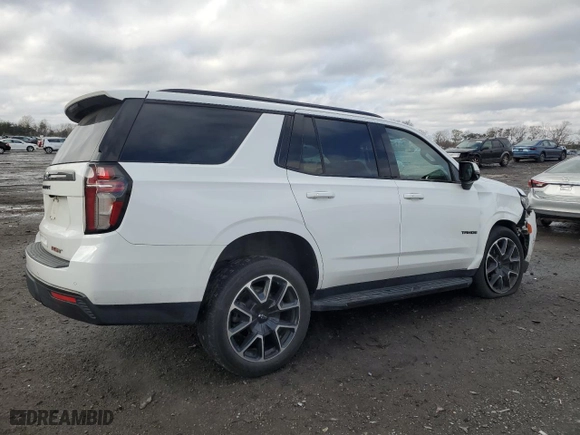 2021 Chevrolet Tahoe RST with VIN 1GNSKRKD9MR201895, listed as a Copart auction lot 83837174 with 36,351 mi miles and Salvage Title. Bid and sale history available at carsss.com. Image 3.