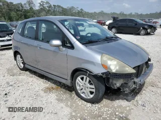 2008 Honda Fit Sport with VIN JHMGD37668S060698, listed as a Copart auction lot 53722995 with 204,346 mi miles and Salvage Title. Bid and sale history available at carsss.com. Image 4.