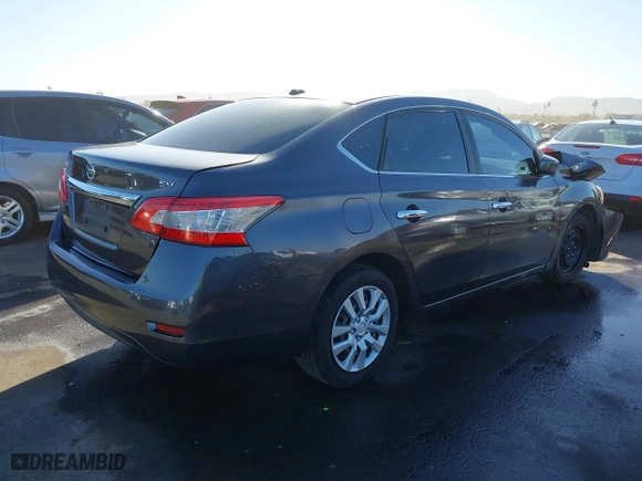 2015 Nissan Sentra S with VIN 3N1AB7AP0FY235177, listed as a IAAI auction lot 41406262 with 97,570 mi miles. Bid and sale history available at carsss.com. Image 4.