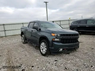 2021 Chevrolet Silverado 1500 Custom with VIN 1GCPYBEK2MZ212722, listed as a Copart auction lot 85321014 with 76,343 mi miles and Salvage Title. Bid and sale history available at carsss.com. Image 10.