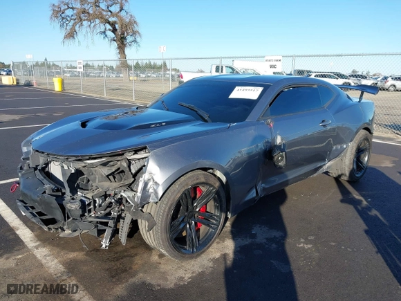 2019 Chevrolet Camaro ZL1 with VIN 1G1FK1R62K0145313, listed as a IAAI auction lot 41493517 with 42,467 mi miles. Bid and sale history available at carsss.com. Image 18.