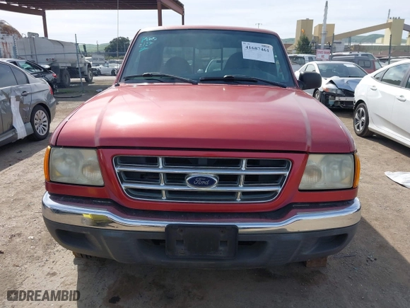 2002 Ford Ranger XL Fleet with VIN 1FTYR44U12PA30681, listed as a IAAI auction lot 41687461 with 93,404 mi miles. Bid and sale history available at carsss.com. Image 12.
