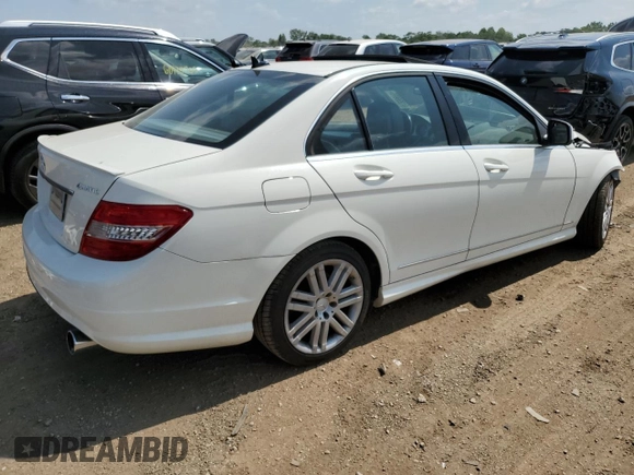 2008 Mercedes-Benz C 300 Sport with VIN WDDGF81X08F125067, listed as a Copart auction lot 61255975 with Not provided miles and Salvage title. Bid and sale history available at DreamBid. Image 3.