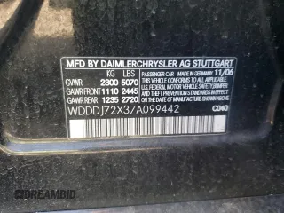 2007 Mercedes-Benz CLS 550 z VIN WDDDJ72X37A099442, wystawiony jako Copart lot #89366905 z przebiegiem Nie podano mil oraz Nie do naprawy • Non repairable. Historia ofert i sprzedaży dostępna na DreamBid. Obrazek 12.