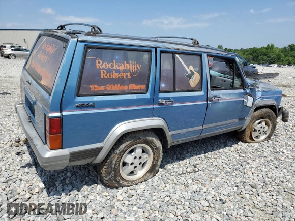 1991 Jeep Cherokee z VIN 1J4FJ58S0ML519252, wystawiony jako Copart lot #55458005 z przebiegiem 152 129 mil mil oraz Szkoda całkowita • Salvage title. Historia ofert i sprzedaży dostępna na DreamBid. Obrazek 3.