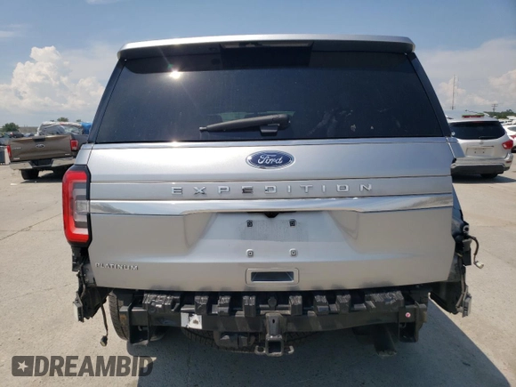2023 Ford Expedition Platinum z VIN 1FMJU1L80PEA20712, wystawiony jako Copart lot #63437915 z przebiegiem Nie podano mil oraz Szkoda całkowita • Salvage title. Historia ofert i sprzedaży dostępna na DreamBid. Obrazek 6.