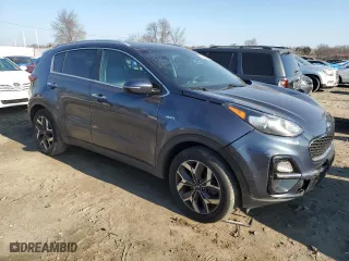 2020 Kia Sportage EX with VIN KNDPNCAC7L7686396, listed as a Copart auction lot 46666415 with 115,476 mi miles and Clean Title. Bid and sale history available at carsss.com. Image 4.
