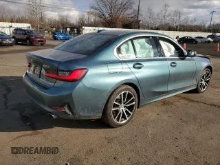 2021 BMW 3 Series 330i xDrive with VIN WBA5R7C03MFK53782, listed as a Copart auction lot 43903465 with 48,445 mi miles and Salvage Title. Bid and sale history available at carsss.com. Image 3.