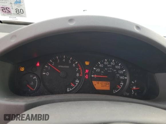 2008 Nissan Frontier SE with VIN 1N6AD09U18C416919, listed as a Copart auction lot 84837774 with 78,104 mi miles and Salvage title. Bid and sale history available at DreamBid. Image 9.