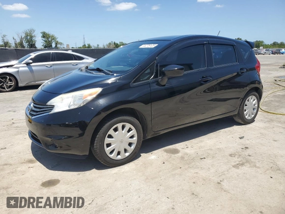 2016 Nissan Note S with VIN 3N1CE2CPXGL371119, listed as a Copart auction lot 55276105 with 83,030 mi miles and Salvage Title. Bid and sale history available at DreamBid. Image 1.