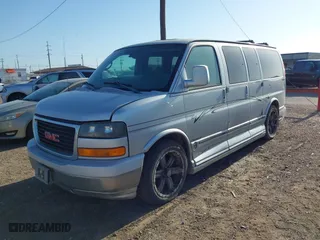 2005 GMC Savana Cargo Van YF7 Upfitter with VIN 1GDFG15T551243069, listed as a IAAI auction lot 41997248 with 223,598 mi miles. Bid and sale history available at carsss.com. Image 2.