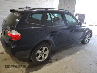 2008 BMW X3 3.0si with VIN WBXPC934X8WJ14849, listed as a Copart auction lot 54211285 with 190,793 mi miles and Salvage title. Bid and sale history available at DreamBid. Image 3.