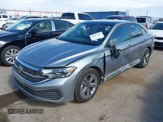 2024 Volkswagen Jetta SE with VIN 3VW7M7BU1RM002374, listed as a IAAI auction lot 42605292 with 46,844 mi miles and . Bid and sale history available at DreamBid. Image 17.