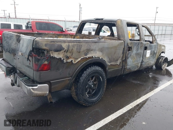 2007 Ford F-150 XLT with VIN 1FTPW14V97FA25690, listed as a IAAI auction lot 41855023 with 1 mi miles. Bid and sale history available at carsss.com. Image 4.