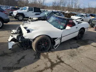 1985 Chevrolet Corvette with VIN 1G1YY0786F5134149, listed as a Copart auction lot 86973204 with 0 mi miles and Salvage Title. Bid and sale history available at carsss.com. Image 1.