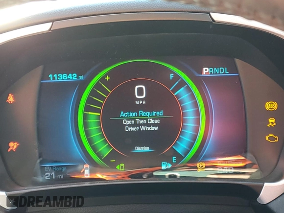 2016 Chevrolet Volt LT with VIN 1G1RA6S53GU120175, listed as a Copart auction lot 68210332 with 113,642 mi miles. Bid and sale history available at carsss.com. Image 9.