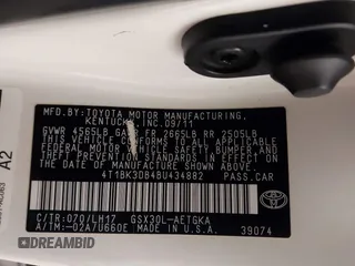 2011 Toyota Avalon with VIN 4T1BK3DB4BU434882, listed as a IAAI auction lot 41611977 with 85,110 mi miles and . Bid and sale history available at DreamBid. Image 9.
