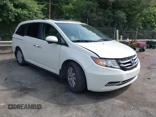 2016 Honda Odyssey EX-L z VIN 5FNRL5H64GB059309, wystawiony jako IAAI lot #42367538 z przebiegiem 121 742 mil mil oraz . Historia ofert i sprzedaży dostępna na DreamBid. Obrazek 1.