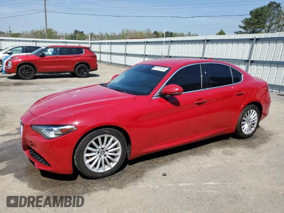 2021 Alfa Romeo Giulia with VIN ZARFAMAN3M7649352, listed as a Copart auction lot 51116125 with 34,093 mi miles and Salvage Title. Bid and sale history available at carsss.com. Image 1.