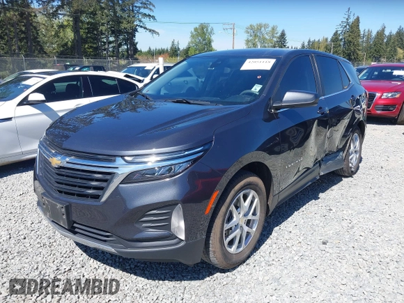 2022 Chevrolet Equinox LT with VIN 2GNAXKEV3N6107727, listed as a IAAI auction lot 42051118 with 81,697 mi miles and . Bid and sale history available at DreamBid. Image 17.