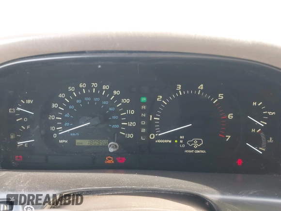 2000 Lexus LX 470 with VIN JT6HT00W0Y0098917, listed as a IAAI auction lot 41937661 with 180,980 mi miles and . Bid and sale history available at DreamBid. Image 7.