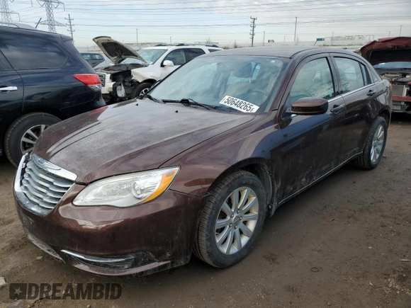2012 Chrysler 200 Touring with VIN 1C3CCBBG4CN308424, listed as a Copart auction lot 50648265 with 211,411 mi miles and Salvage Title. Bid and sale history available at carsss.com. Image 1.