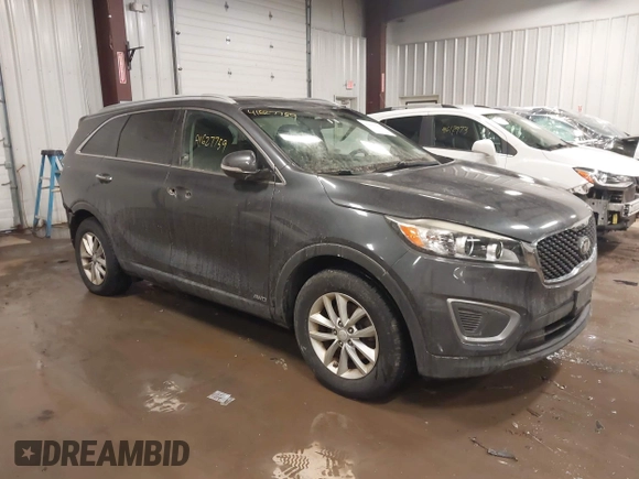 2016 Kia Sorento LX with VIN 5XYPGDA37GG016629, listed as a IAAI auction lot 41627759 with 80,558 mi miles and . Bid and sale history available at DreamBid. Image 1.