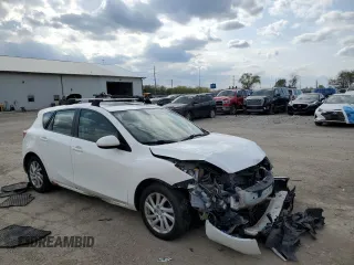 2012 Mazda 3 i Grand Touring with VIN JM1BL1M79C1681111, listed as a Copart auction lot 53619165 with 198,668 mi miles and Salvage Title. Bid and sale history available at DreamBid. Image 4.