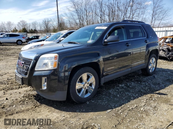 2015 GMC Terrain SLT with VIN 2GKFLXEK9F6366838, listed as a Copart auction lot 49909975 with 55,675 mi miles and Salvage Title. Bid and sale history available at DreamBid. Image 1.