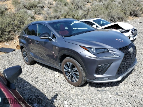 2019 Lexus NX with VIN JTJBARBZ5K2204187, listed as a Copart auction lot 52053175 with 6,458 mi miles and Salvage Title. Bid and sale history available at carsss.com. Image 4.