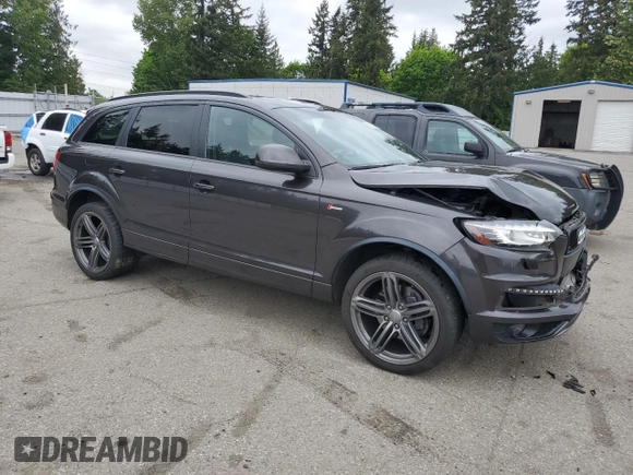 2015 Audi Q7 S line Prestige with VIN WA1DGAFE5FD005535, listed as a Copart auction lot 56905465 with 117,934 mi miles and Salvage title. Bid and sale history available at DreamBid. Image 4.