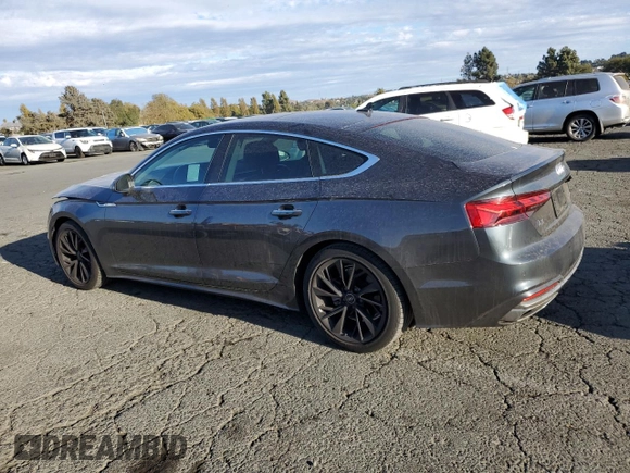 2022 Audi A5 Sportback Premium with VIN WAUABCF52NA009879, listed as a Copart auction lot 78886314 with 57,606 mi miles and Salvage Title. Bid and sale history available at carsss.com. Image 2.