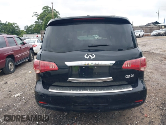 2013 Infiniti QX56 with VIN JN8AZ2NF7D9530166, listed as a IAAI auction lot 42360609 with 214,484 mi miles and . Bid and sale history available at DreamBid. Image 17.