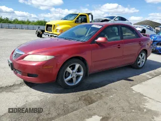2005 Mazda Mazda6 i with VIN 1YVFP80C755M05923, listed as a Copart auction lot 49539695 with 142,037 mi miles and Salvage Title. Bid and sale history available at carsss.com. Image 1.