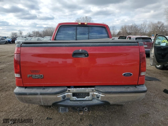 2002 Ford Super Duty F-250 XL with VIN 1FTNW21F92EB22834, listed as a Copart auction lot 46850875 with 156,769 mi miles and Salvage Title. Bid and sale history available at carsss.com. Image 6.