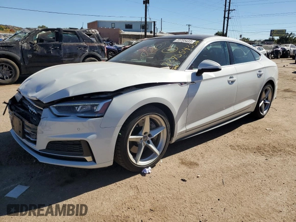 2018 Audi A5 Sportback Prestige with VIN WAUFNCF5XJA066581, listed as a Copart auction lot 72755433 with 68,138 mi miles. Bid and sale history available at carsss.com. Image 1.