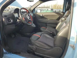 2015 FIAT 500e with VIN 3C3CFFGE4FT603419, listed as a Copart auction lot 85686474 with 0 mi miles and Salvage Title. Bid and sale history available at carsss.com. Image 7.