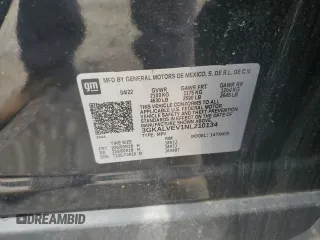 2022 GMC Terrain SLT with VIN 3GKALVEV1NL210134, listed as a Copart auction lot 59358745 with 66,658 mi miles and Salvage title. Bid and sale history available at DreamBid. Image 13.
