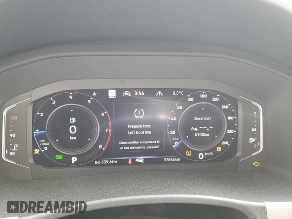 2022 Volkswagen Atlas SEL Premium R-Line with VIN 1V2FR2CA0NC559939, listed as a Copart auction lot 50891915 with 37,885 mi miles and Salvage title. Bid and sale history available at DreamBid. Image 9.