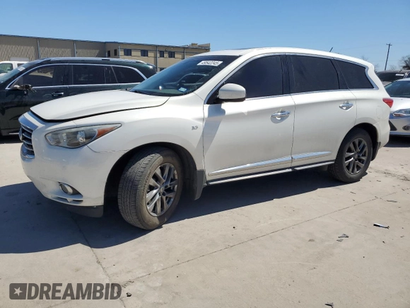 2014 Infiniti QX60 с VIN 5N1AL0MNXEC524307, выставлен на аукционе Copart как лот 49542245 с пробегом 147 546 миль миль и Списание • Salvage title. История ставок и продаж доступна на DreamBid. Изображение 1.