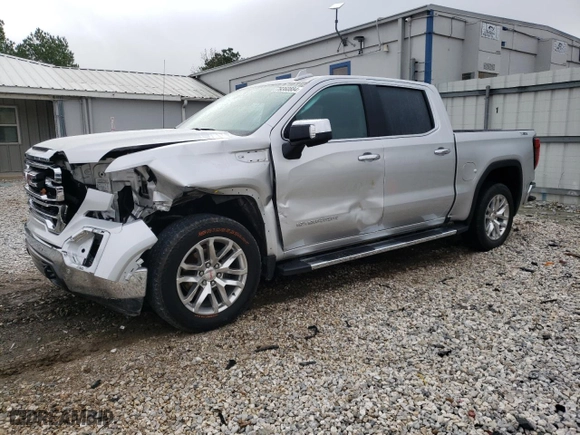 2022 GMC Sierra 1500 Limited SLT with VIN 3GTU9DED9NG156258, listed as a Copart auction lot 79360884 with 37,883 mi miles and Salvage Title. Bid and sale history available at carsss.com. Image 1.
