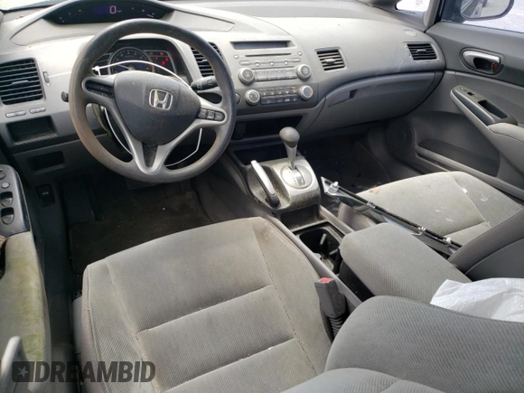 2011 Honda Civic LX with VIN 19XFA1F50BE010179, listed as a Copart auction lot 57018815 with 151,624 mi miles and Salvage Title. Bid and sale history available at DreamBid. Image 8.